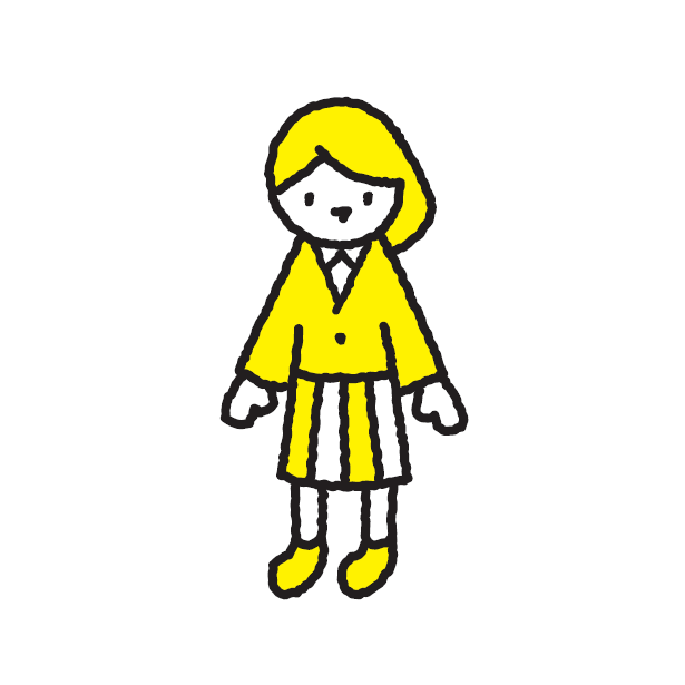 女子学生のイラスト