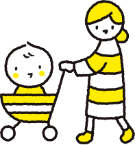 ベビーカーのイラスト